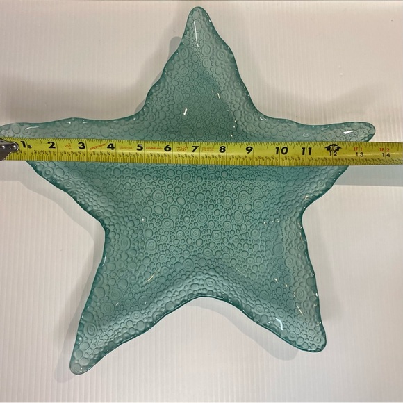 Glass Starfish  Decorative Centerpiece Bowl Coffee Table Outdoor Decor 13.5” - Picture 5 of 9